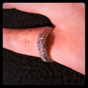 Wedding/engagement band set.